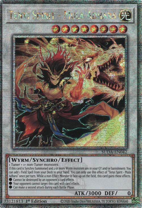 Tenyi Spirit - Mula Adhara (Quarter Century Secret Rare) SUDA-EN042 card from Supreme Darkness