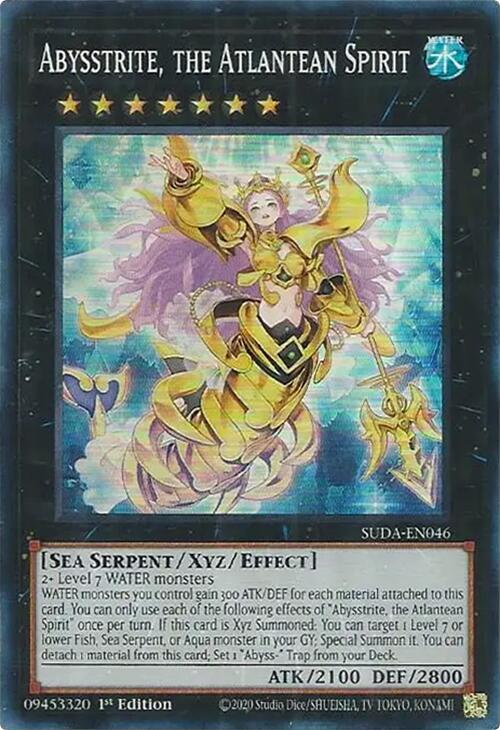 Abysstrite, the Atlantean Spirit SUDA-EN046 card from Supreme Darkness