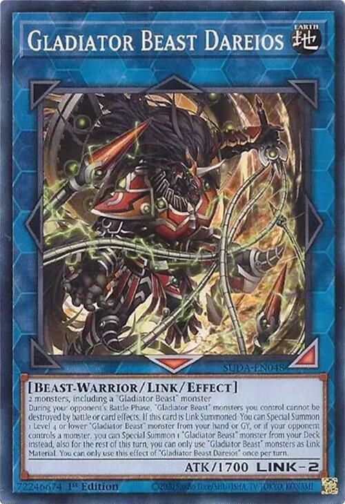 Gladiator Beast Dareios SUDA-EN048 card from Supreme Darkness