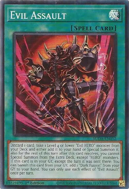 Evil Assault SUDA-EN052 card from Supreme Darkness