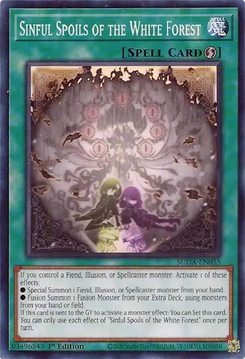 Sinful Spoils of the White Forest SUDA-EN055 card from Supreme Darkness