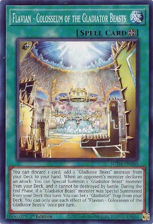 Flavian - Colosseum of the Gladiator Beasts SUDA-EN060 card from Supreme Darkness