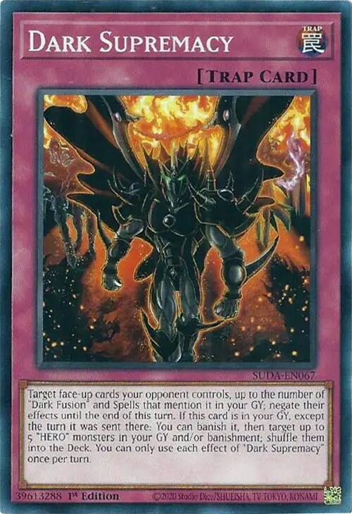 Dark Supremacy SUDA-EN067 card from Supreme Darkness