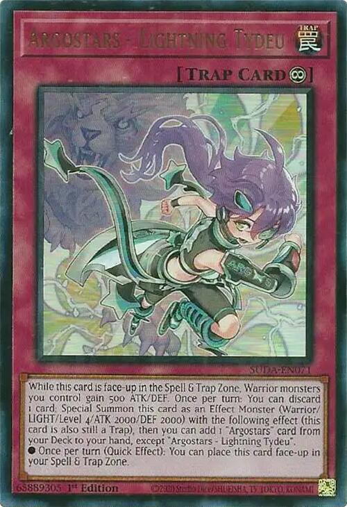 Argostars - Lightning Tydeu SUDA-EN071 card from Supreme Darkness