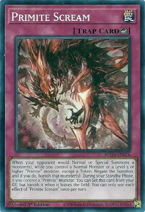 Primite Scream SUDA-EN076 card from Supreme Darkness