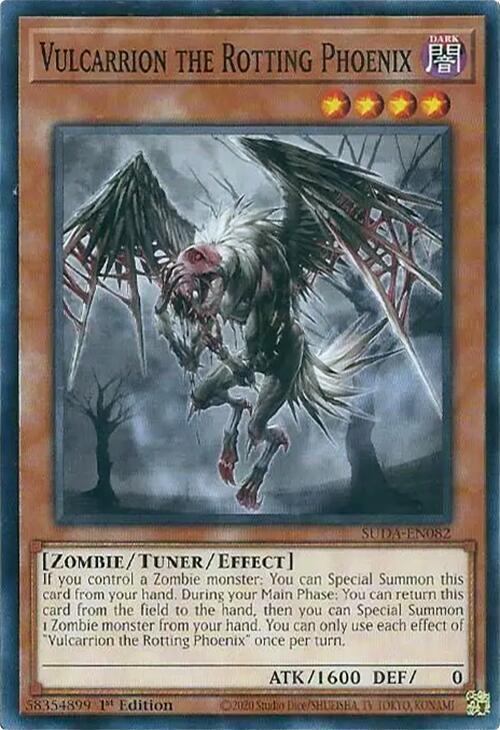 Vulcarrion the Rotting Phoenix SUDA-EN082 card from Supreme Darkness