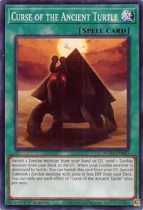Curse of the Ancient Turtle SUDA-EN083 card from Supreme Darkness