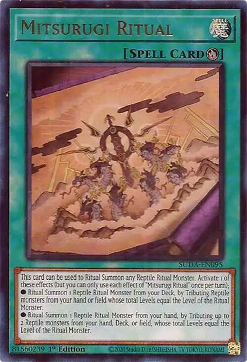 Mitsurugi Ritual SUDA-EN095 card from Supreme Darkness