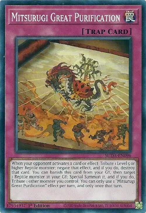 Mitsurugi Great Purification SUDA-EN096 card from Supreme Darkness
