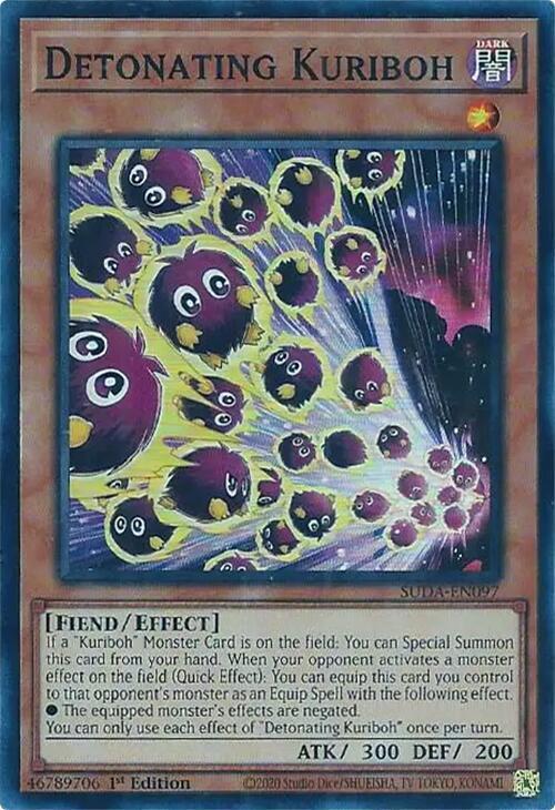 Detonating Kuriboh SUDA-EN097 card from Supreme Darkness