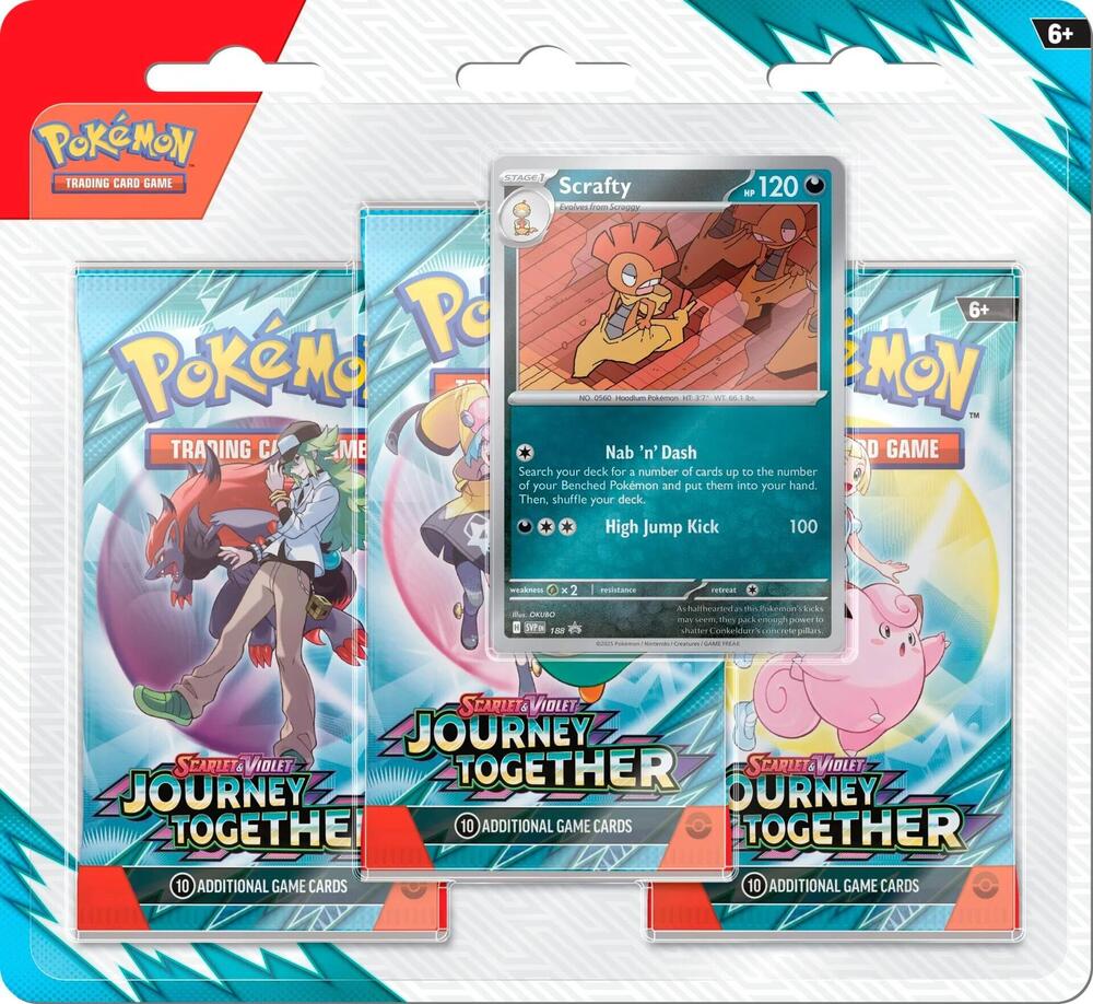 Journey Together 3 Pack Blister [Scrafty] card from SV09: Journey Together