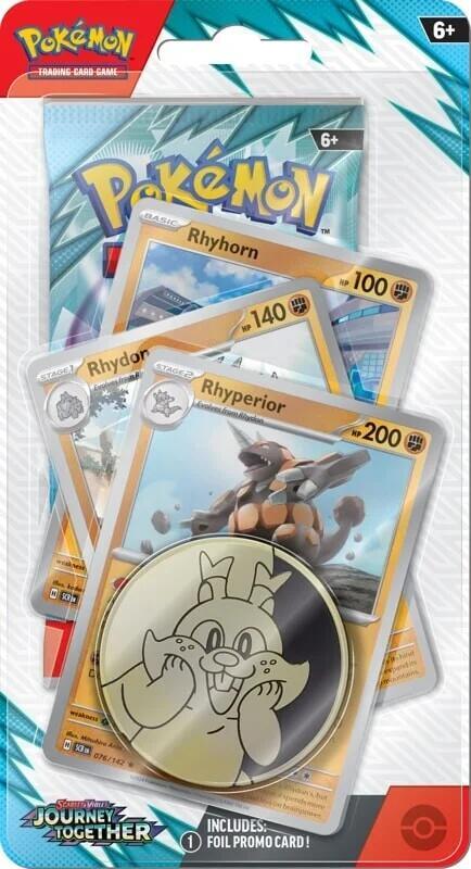 Journey Together Premium Checklane Blister [Rhyperior] card from SV09: Journey Together