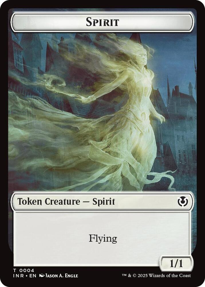 Spirit // Human (0002) Double-Sided Token 2 // 4 card from Innistrad Remastered
