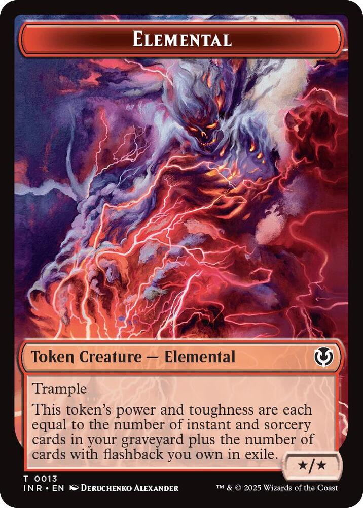 Elemental // Human Double-Sided Token 13 // 14 card from Innistrad Remastered