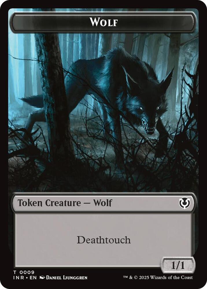 Wolf (0009) // Wolf Double-Sided Token 9 // 18 card from Innistrad Remastered