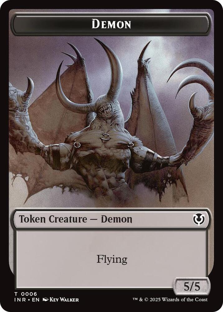 Demon // Human Cleric Double-Sided Token 6 // 19 card from Innistrad Remastered