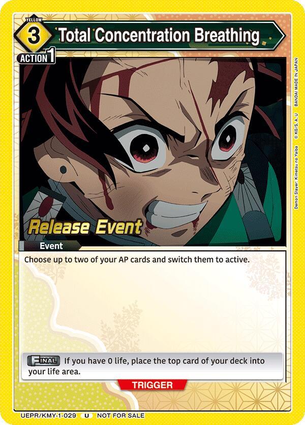 Total Concentration Breathing UEPR/KMY-1-029 card from UE05BT: Demon Slayer: Kimetsu no Yaiba Release Event Cards