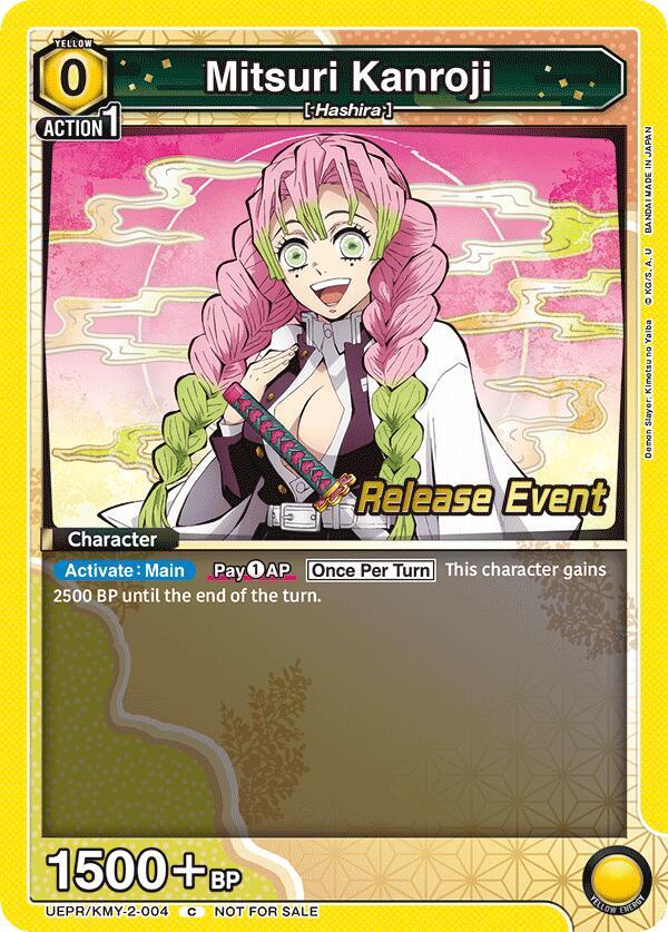 Mitsuri Kanroji UEPR/KMY-2-004 card from UE05BT: Demon Slayer: Kimetsu no Yaiba Release Event Cards