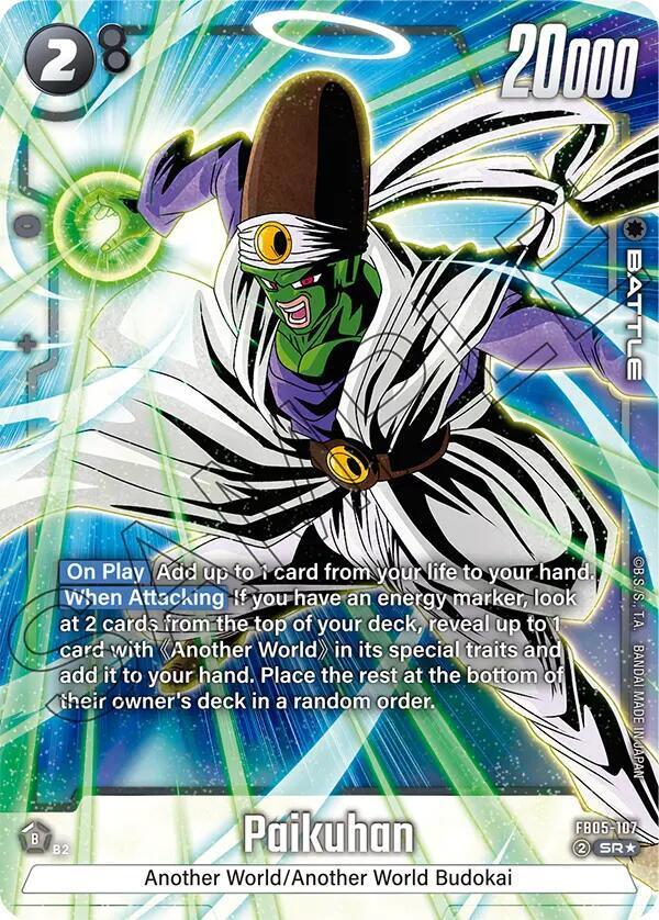 Paikuhan (Alternate Art) FB05-107 card from New Adventure