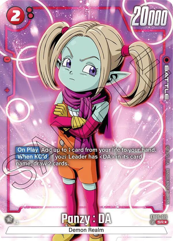 Panzy : DA (Alternate Art) FB05-015 card from New Adventure