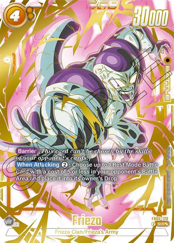 Frieza (Super Alternate Art) FB05-120 card from New Adventure
