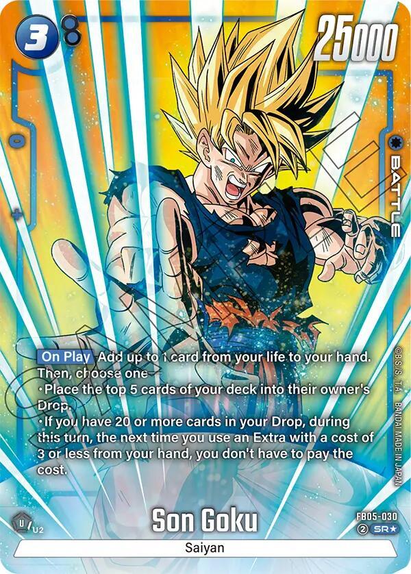 Son Goku (Alternate Art) FB05-030 card from New Adventure