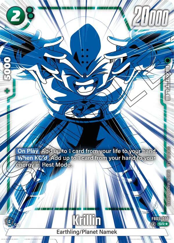 Krillin (Alternate Art) FB05-051 card from New Adventure