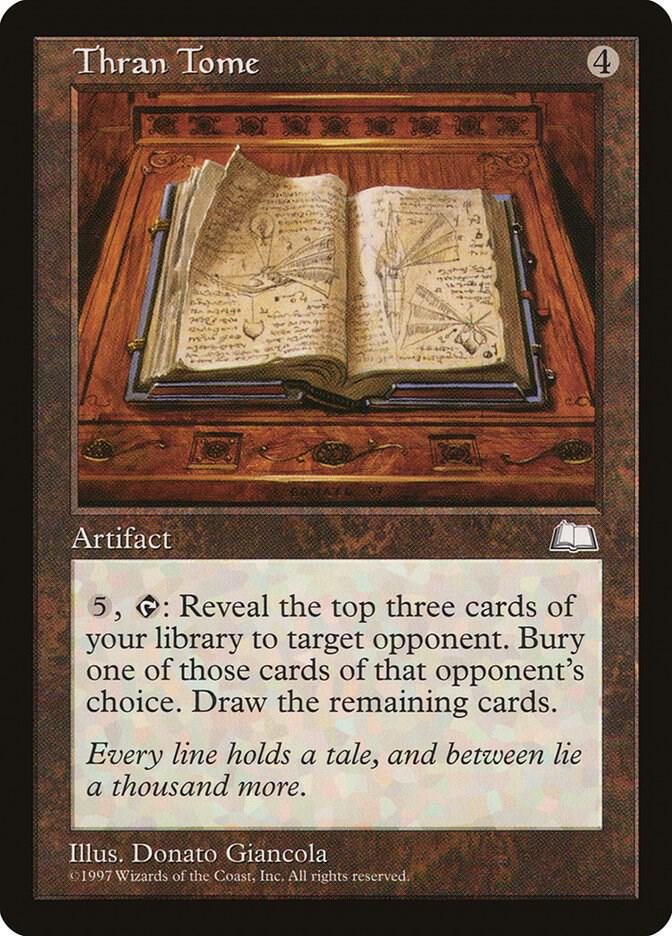 Thran Tome card from Weatherlight