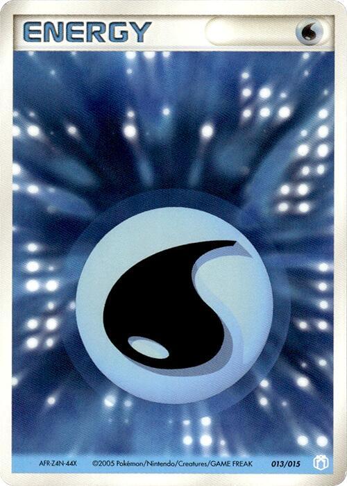 Basic Water Energy 013/015 card from Gift Box Mew - Lucario (Crawdaunt Quarter Deck)