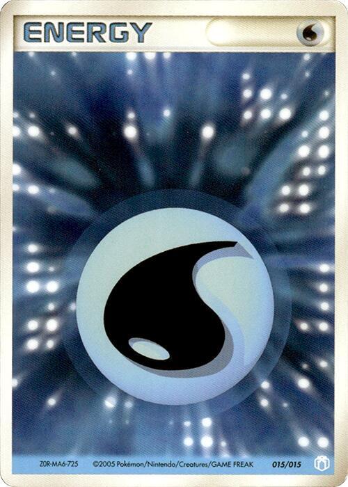 Basic Water Energy 015/015 card from Gift Box Mew - Lucario (Crawdaunt Quarter Deck)