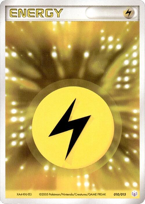 Basic Lightning Energy 010/015 card from Gift Box Mew - Lucario (Mew Quarter Deck)