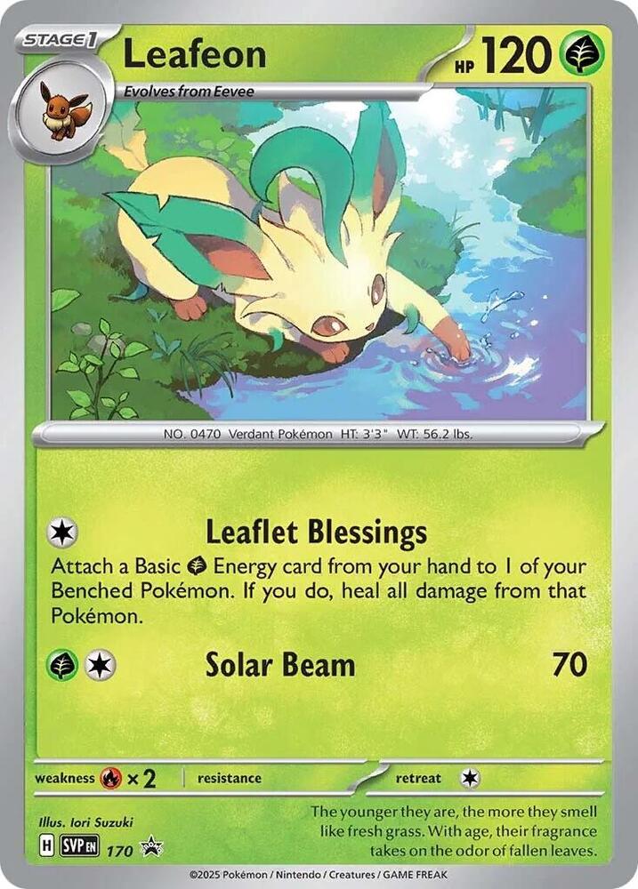 Leafeon 170 card from SV: Scarlet & Violet Promo Cards