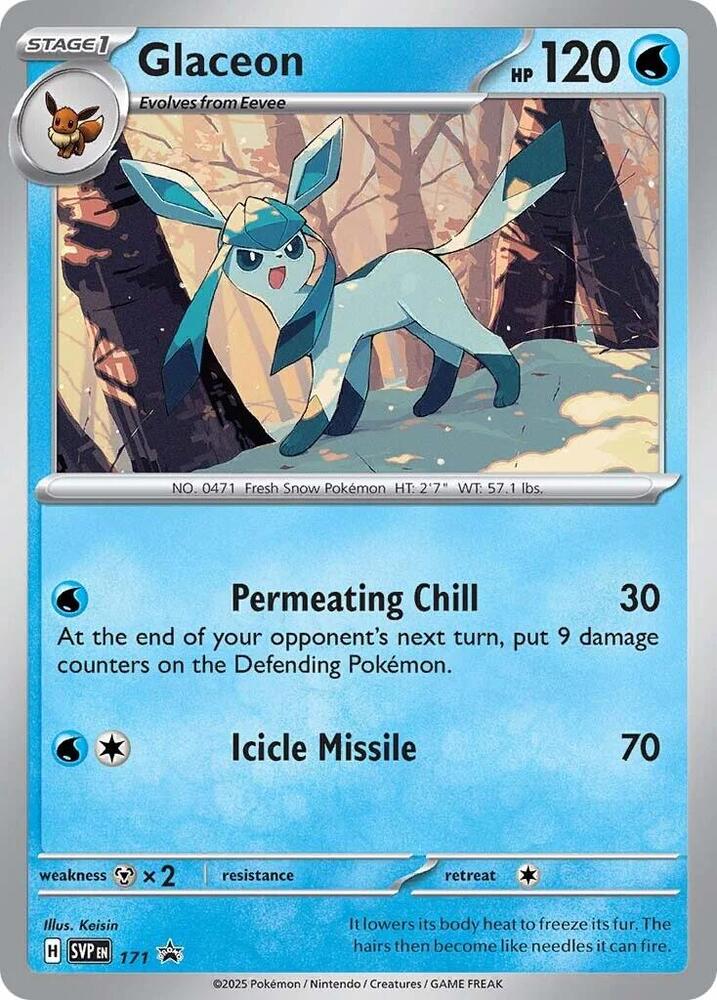 Glaceon 171 card from SV: Scarlet & Violet Promo Cards