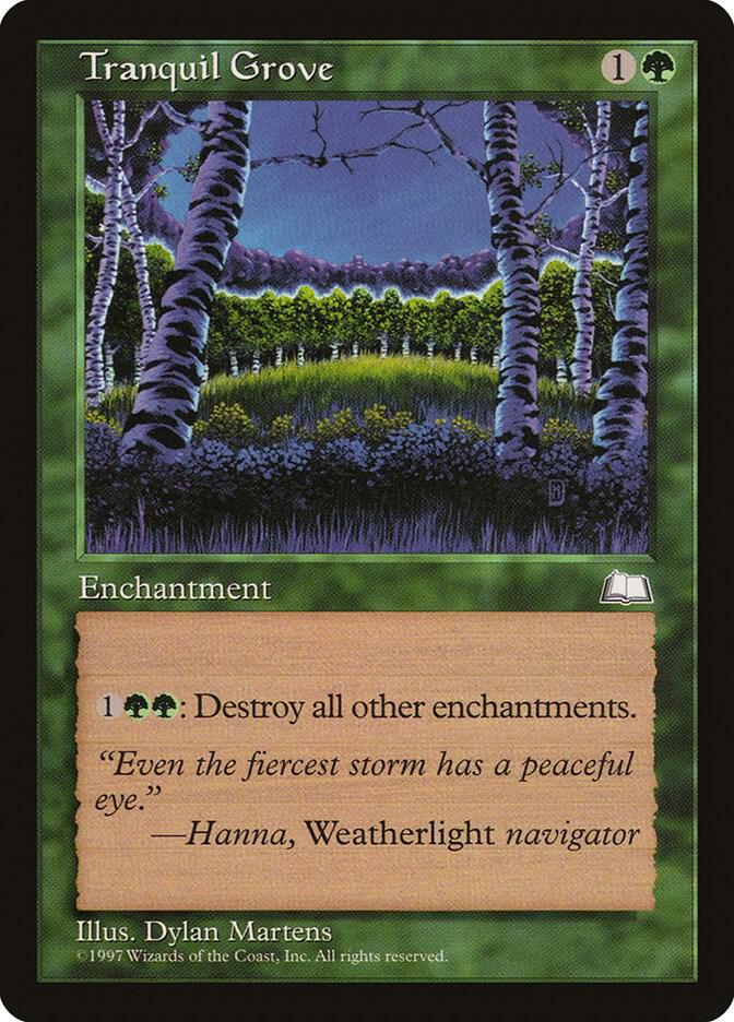 Tranquil Grove card from Weatherlight