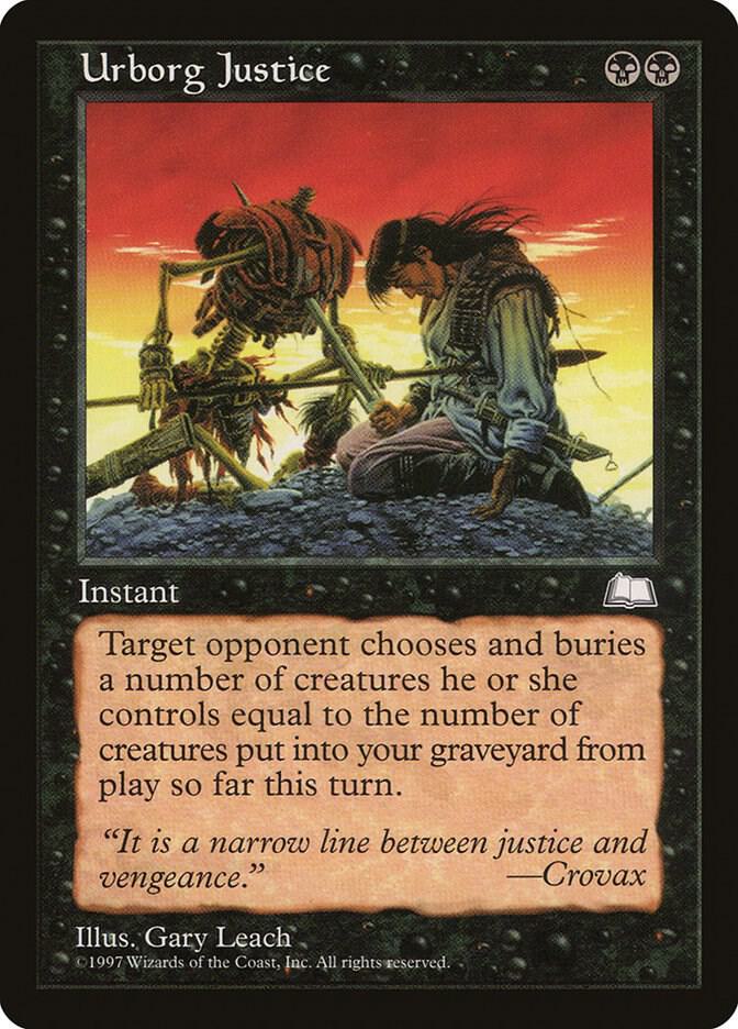 Urborg Justice card from Weatherlight