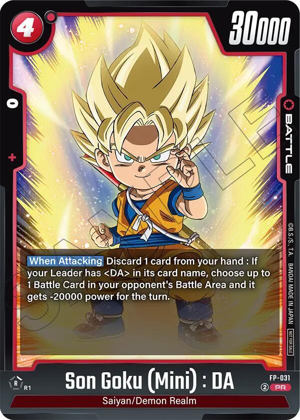 Son Goku (Mini) : DA FP-031 card from Fusion World Promotion Cards and Packs