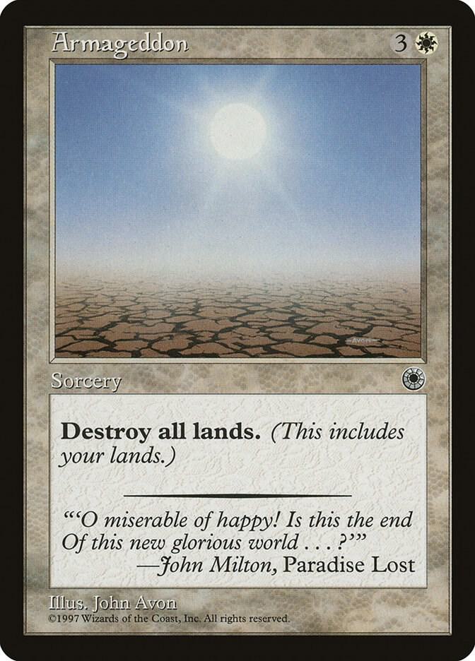 Armageddon card from Portal