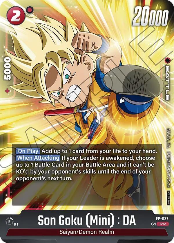 Son Goku (Mini) : DA FP-037 card from Fusion World Promotion Cards and Packs