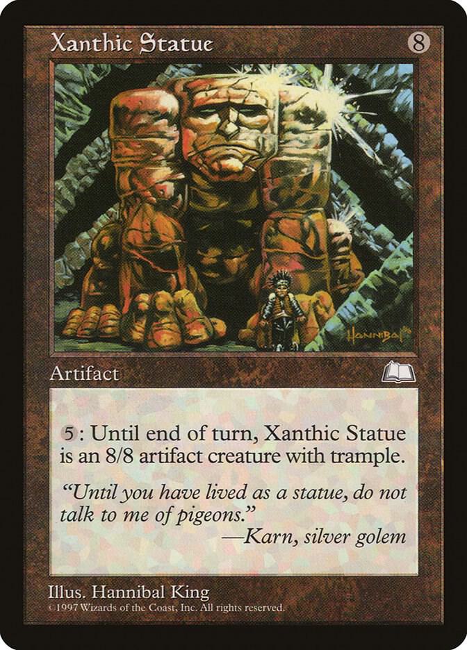 Xanthic Statue card from Weatherlight