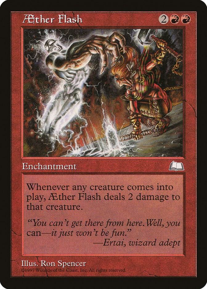 Aether Flash card from Weatherlight