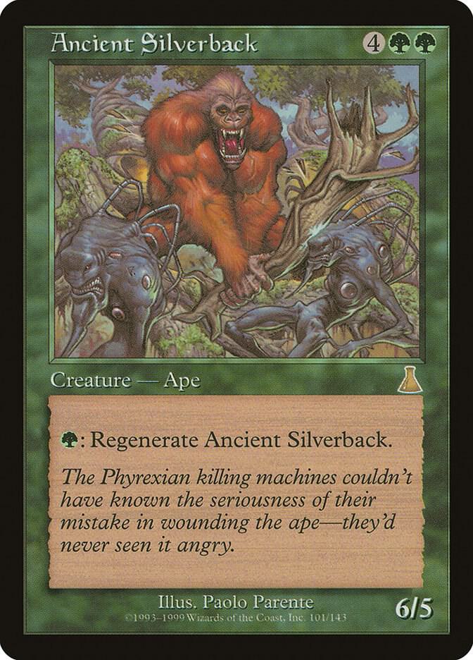 Ancient Silverback 101 card from Urza's Destiny