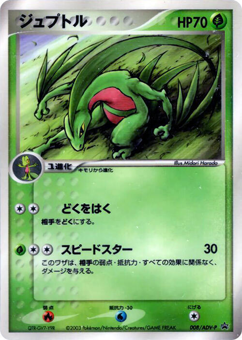 Grovyle 008/ADV-P card from ADV-P Promotional cards