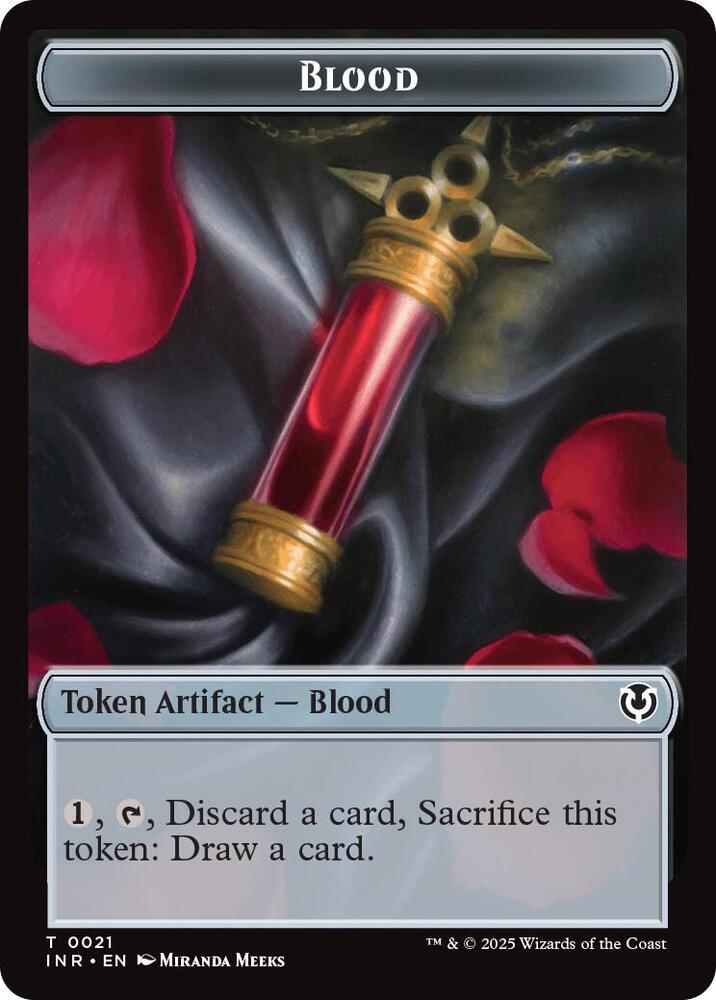 Blood // Vampire Double-Sided Token 21 // 7 card from Innistrad Remastered