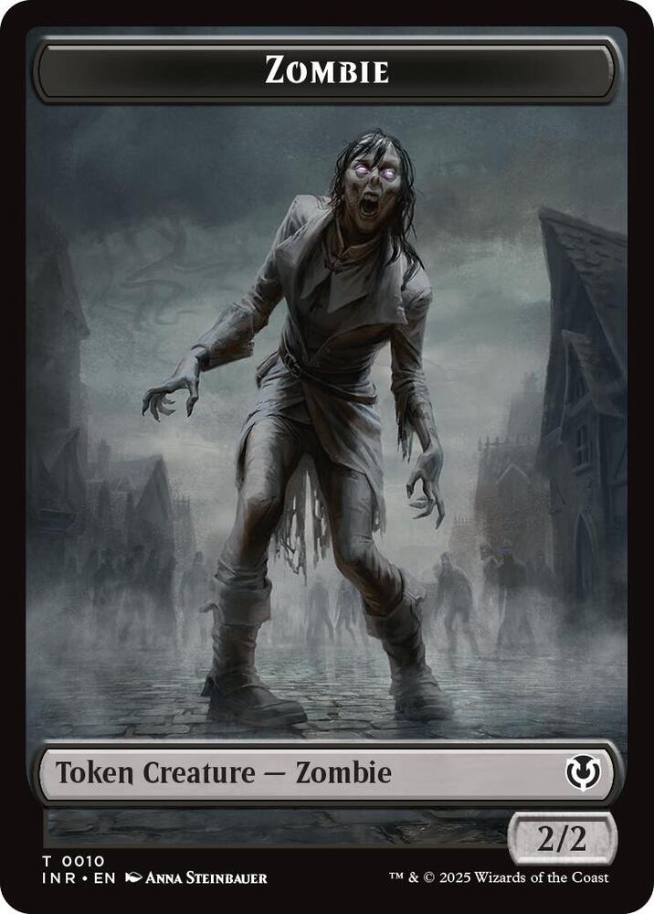 Zombie (0010) // Blood Double-Sided Token 10 // 21 card from Innistrad Remastered