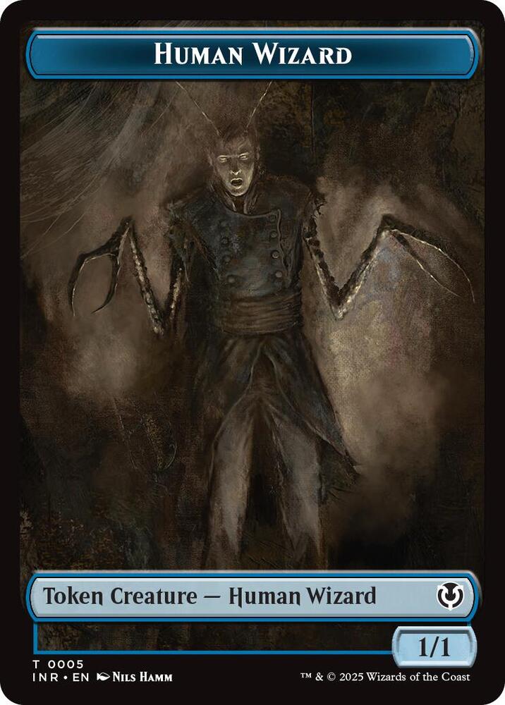 Human Wizard // Emblem - Jace, Unraveler of Secrets Double-Sided Token 5 // 25 card from Innistrad Remastered