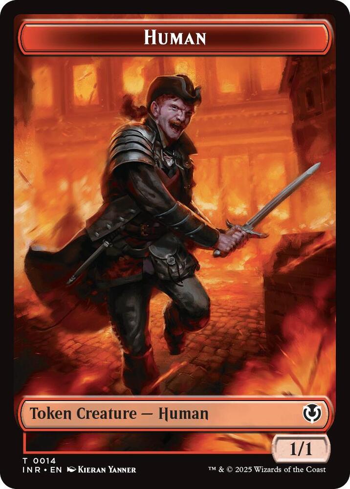Human (0014) // Emblem - Chandra, Dressed to Kill Double-Sided Token 14 // 24 card from Innistrad Remastered