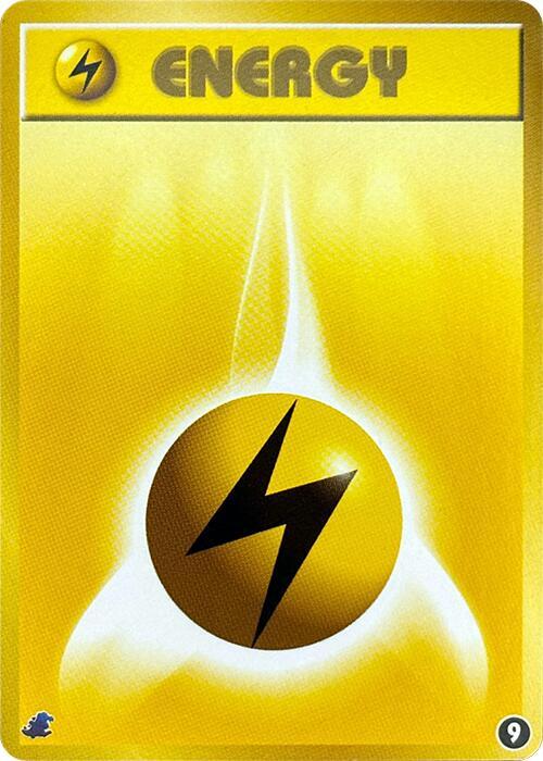 Basic Lightning Energy 9 card from Intro Pack Neo (Totodile)