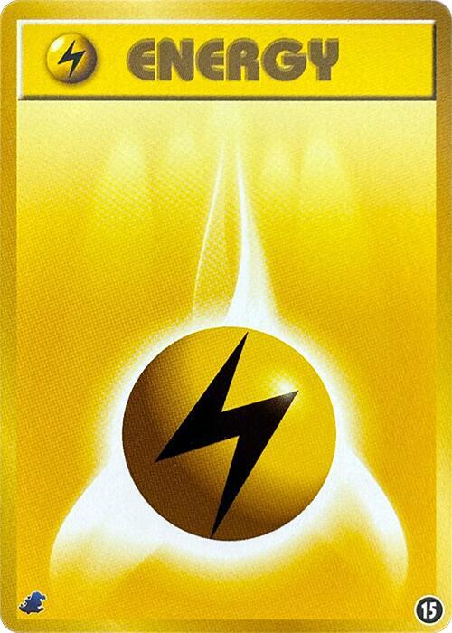 Basic Lightning Energy 15 card from Intro Pack Neo (Totodile)