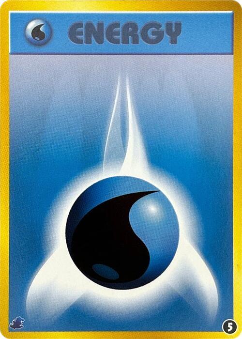 Basic Water Energy 5 card from Intro Pack Neo (Totodile)