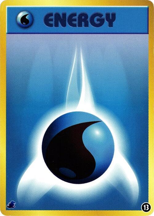 Basic Water Energy 13 card from Intro Pack Neo (Totodile)